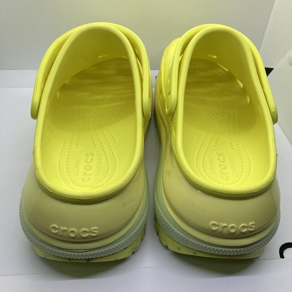 Crocs Classic Mega Crush Clog Womens 10 Platform SlipOn Sandal Yellow Mens 8 - Picture 8 of 11